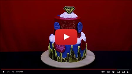 Superhero birthday cake!