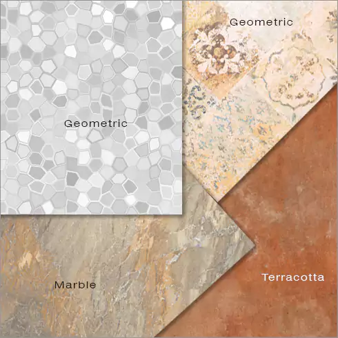 Designer Patterned Print Tiles